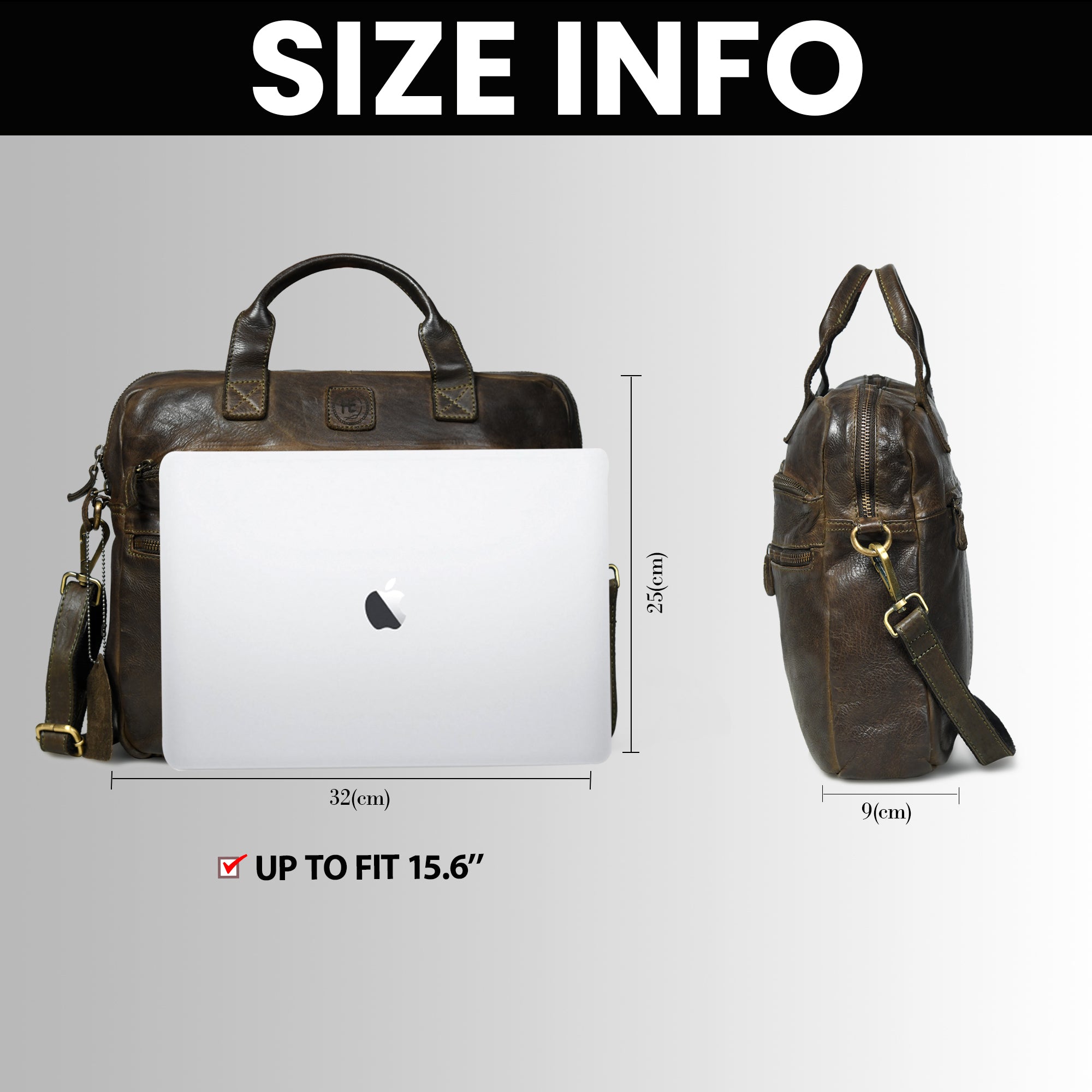 Voyager Vintage Leather Laptop Bag